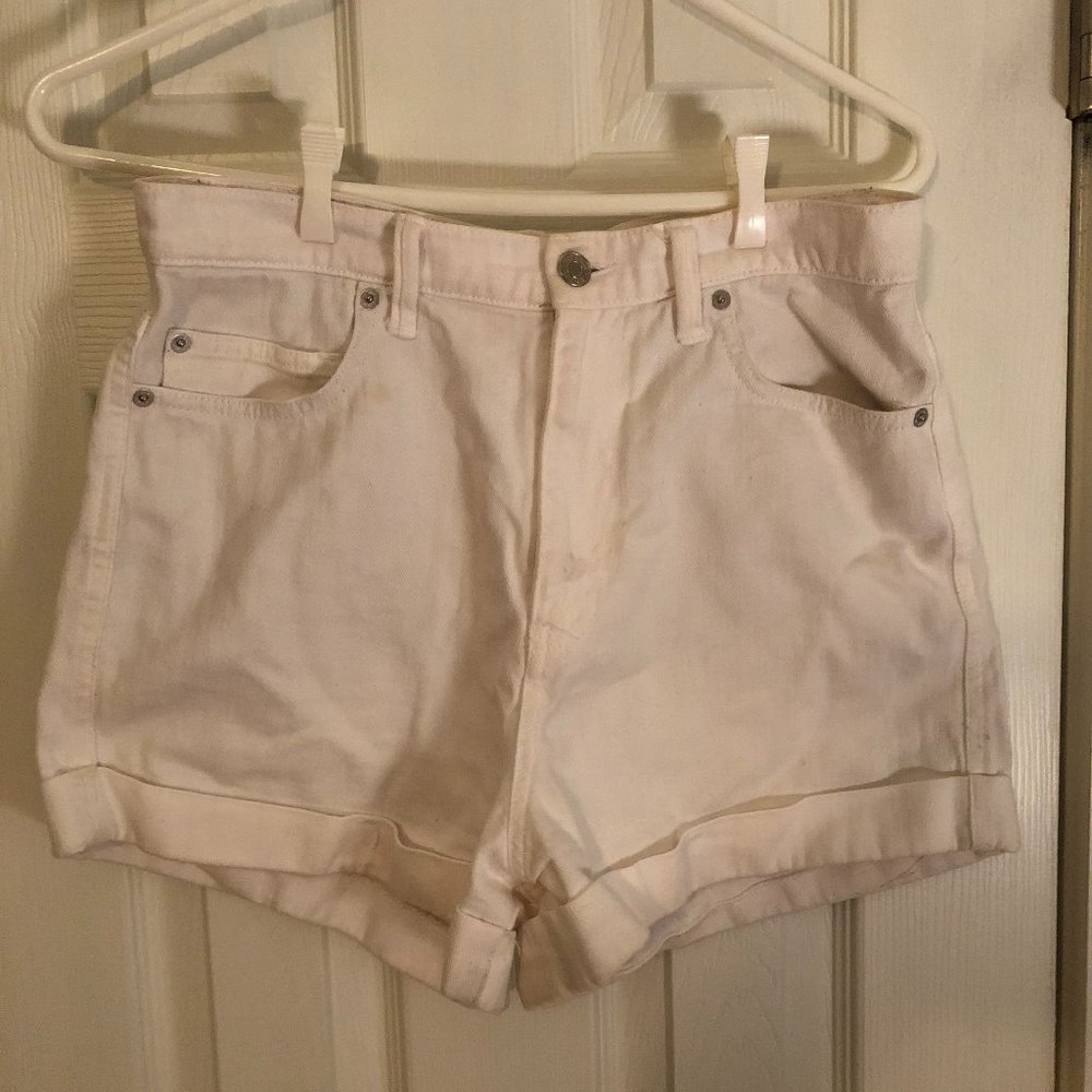 White High Waisted Gap Short